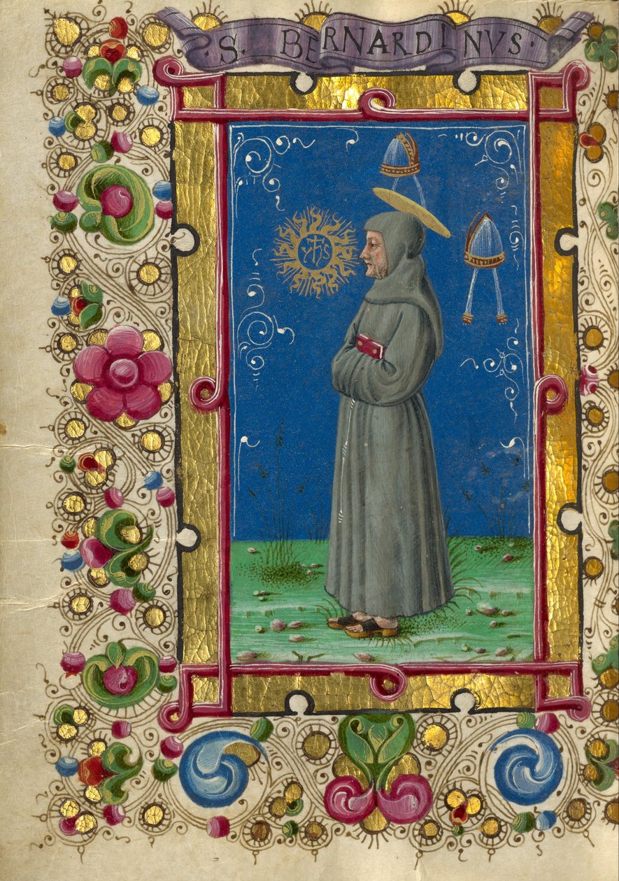 Sankt Bernardino av Siena av Taddeo Crivelli