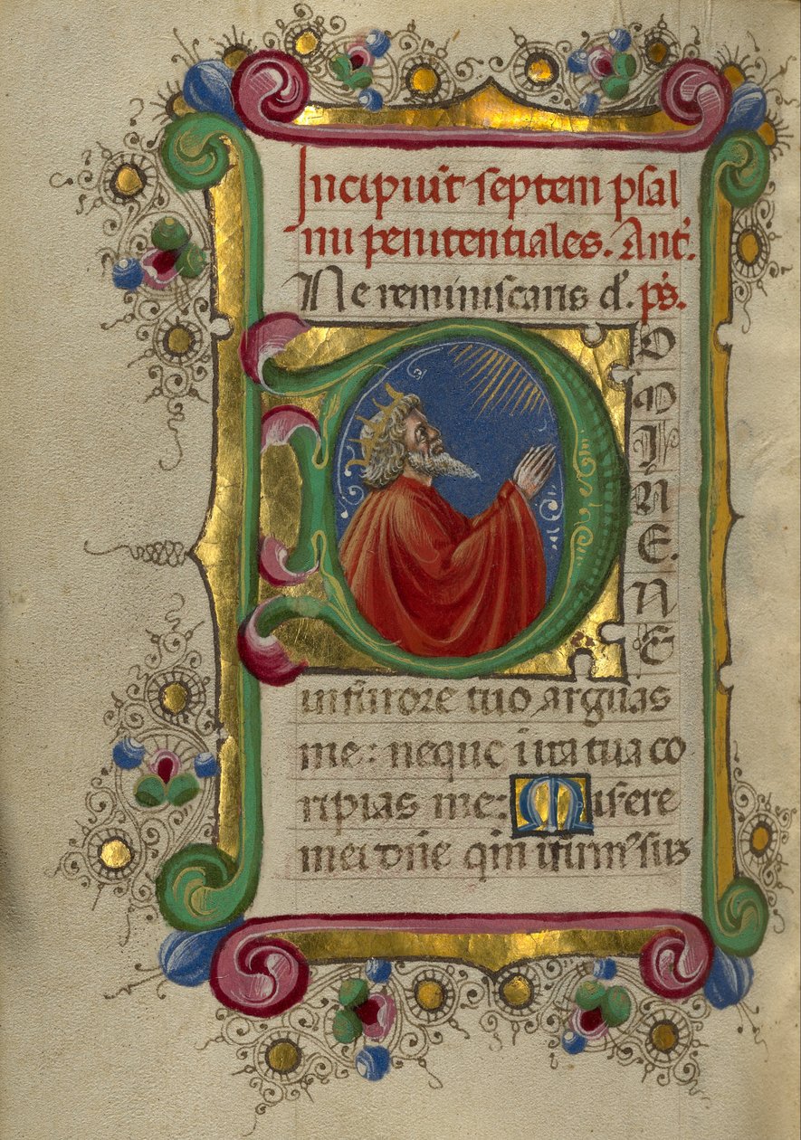 David i bön av Taddeo Crivelli