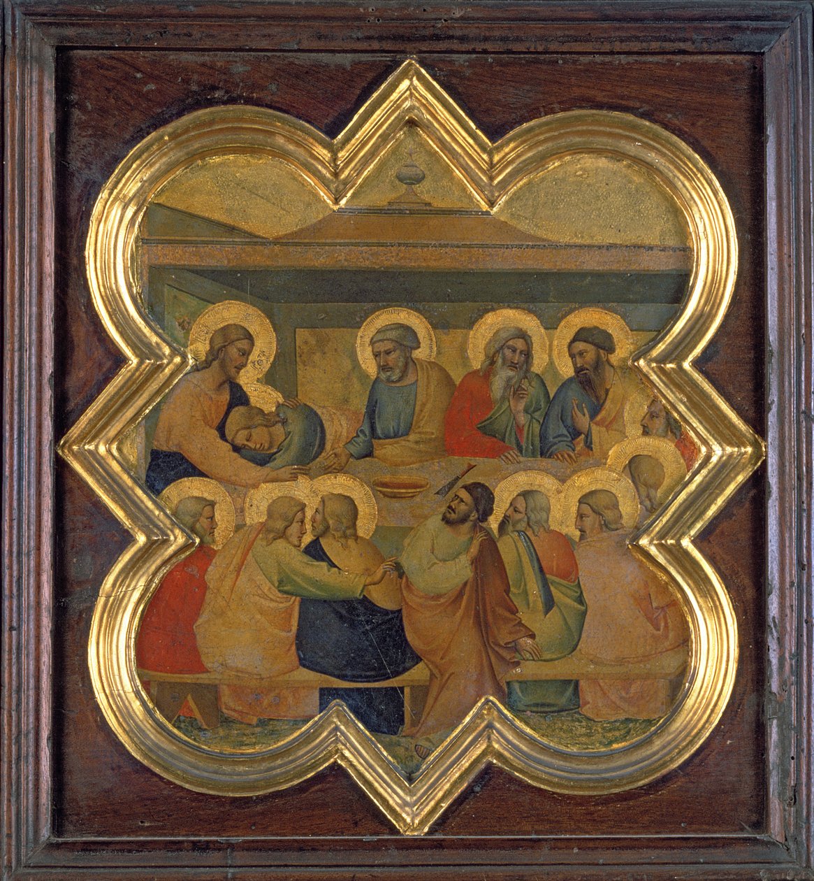 Nattvarden (tempera på panelen) av Taddeo Gaddi
