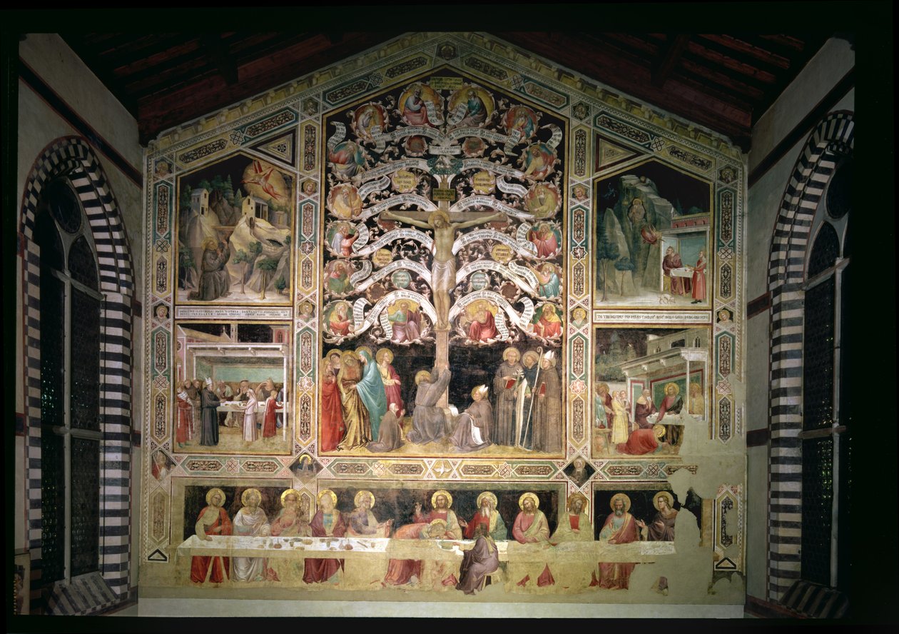 Livets träd och den sista måltiden, 1360 (för detaljer se 85021) av Taddeo Gaddi