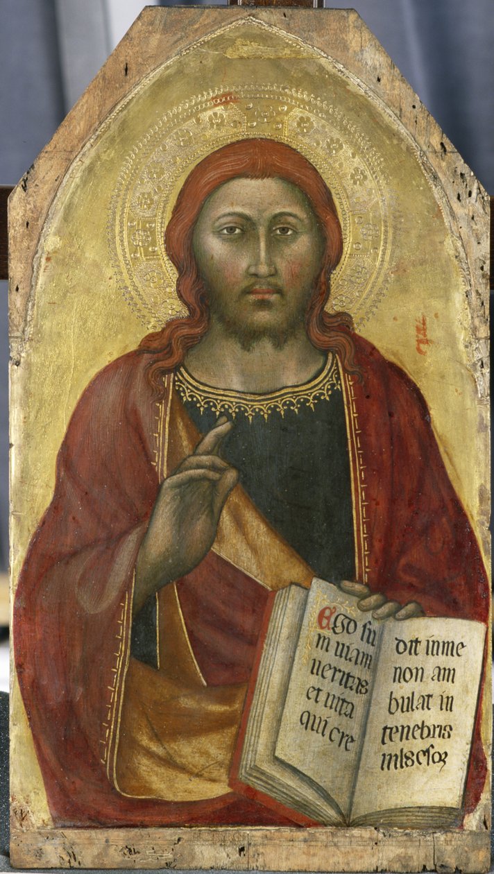 Christ Blessing, c.1400 (tempera på poppelträ) av Taddeo di Bartolo
