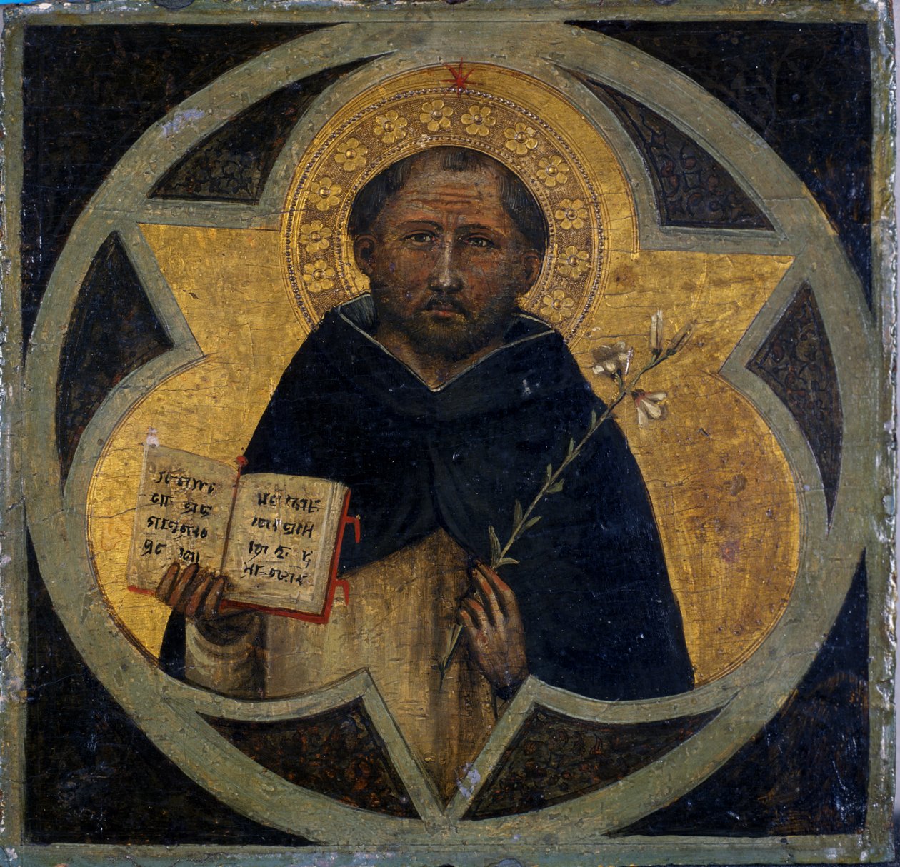 St. Dominic, ca 1400 (tempera på trä) av Taddeo di Bartolo