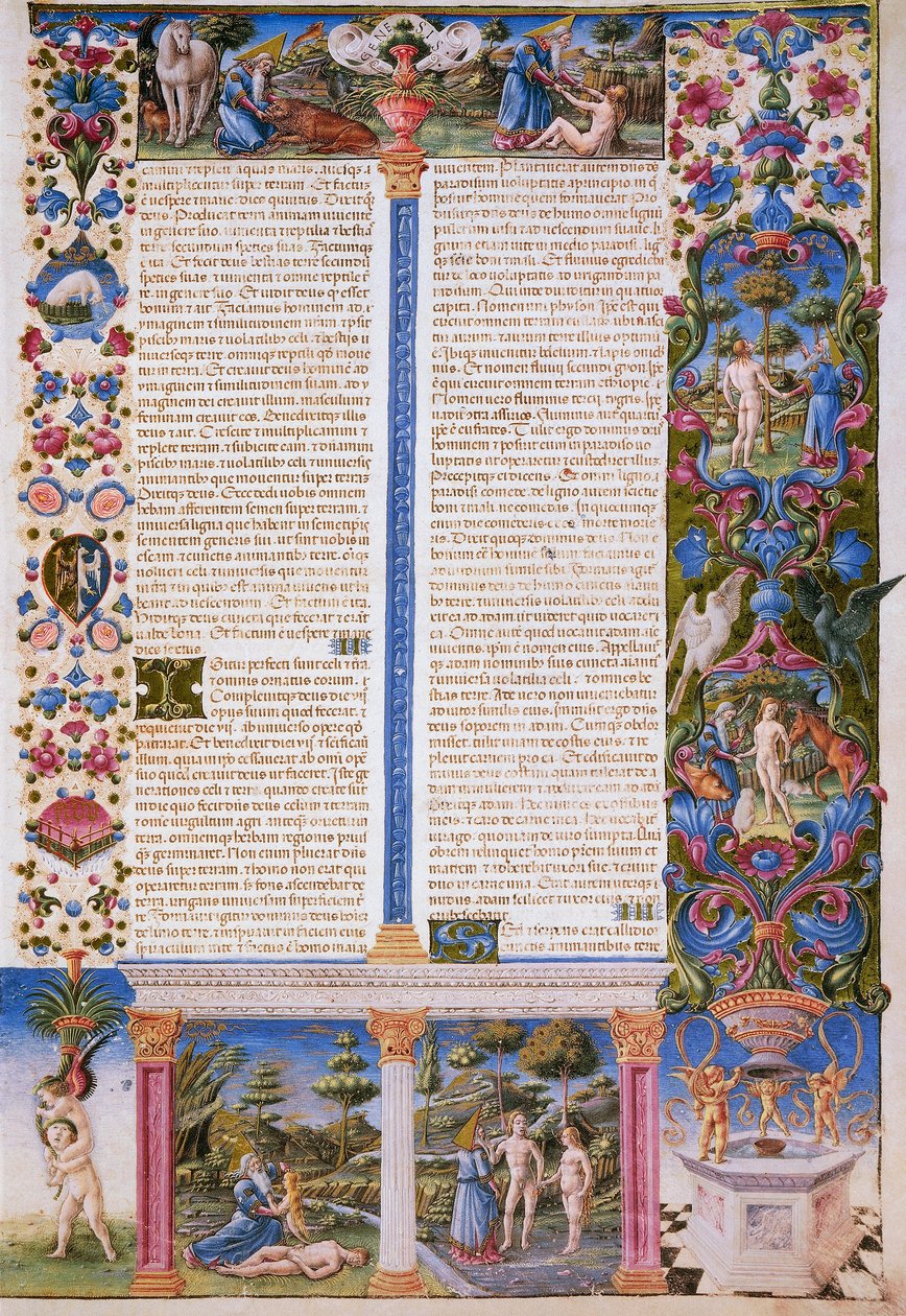 Första Moseboken, första volymen av Bible of Borso d