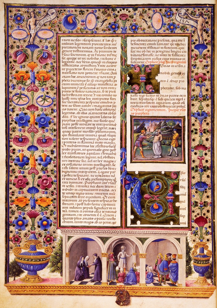 Prolog till profetiska böcker, från volym II av Bible of Borso d