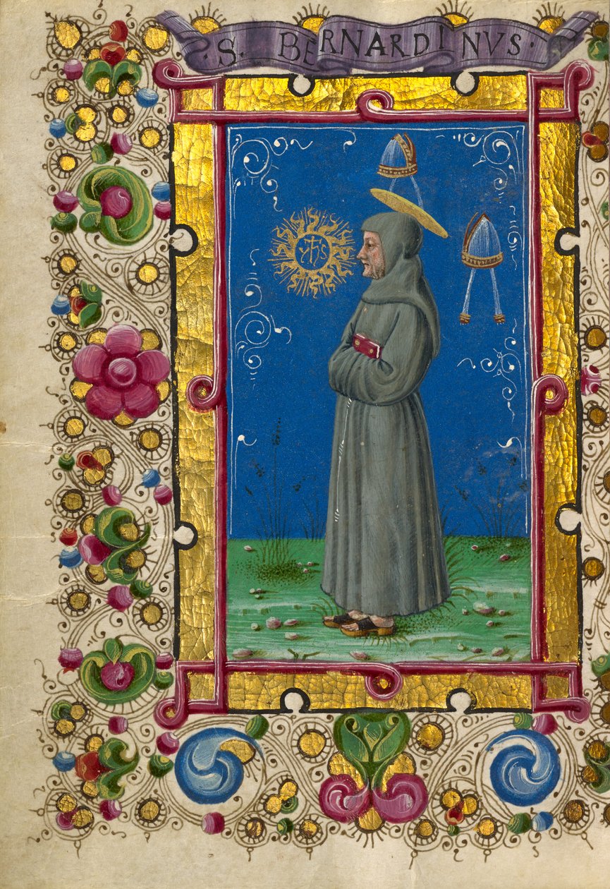 Sankt Bernardino av Siena av Taddeo Crivelli