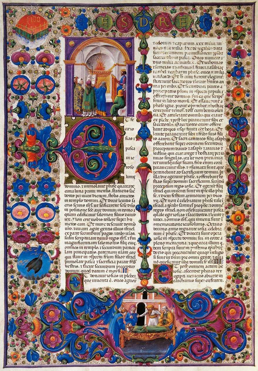 Exodusboken, från första volymen av Bible of Borso d