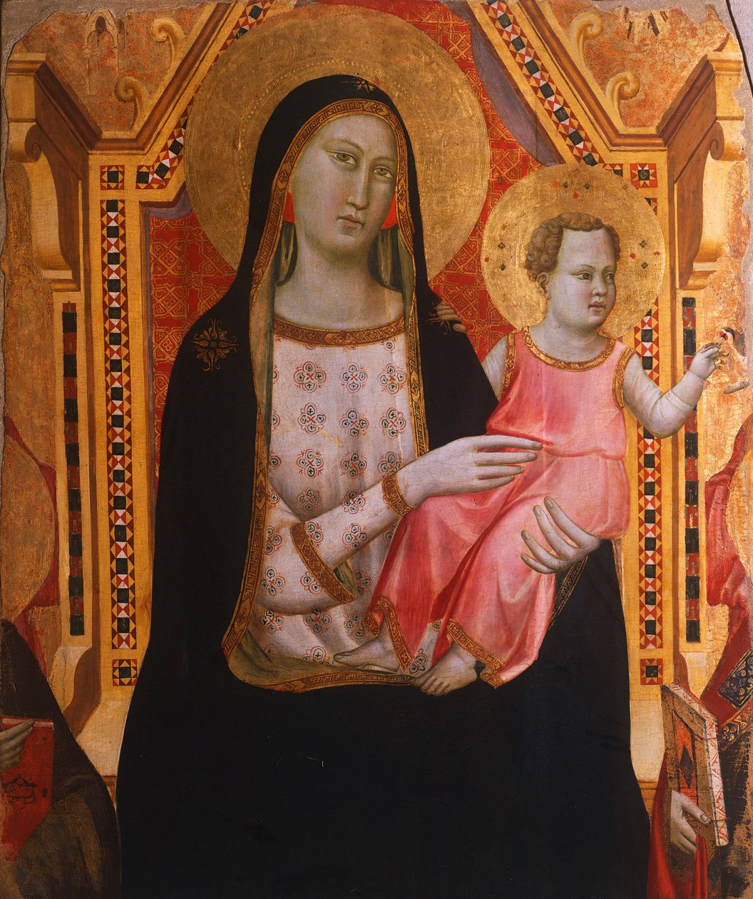 Madonna med barn, av Taddeo Gaddi (aktiv från 1322 till 1366) av Taddeo Gaddi