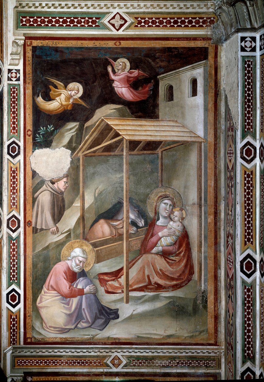 Jungfruns liv: Nativity (fresk, ca 1327) av Taddeo Gaddi