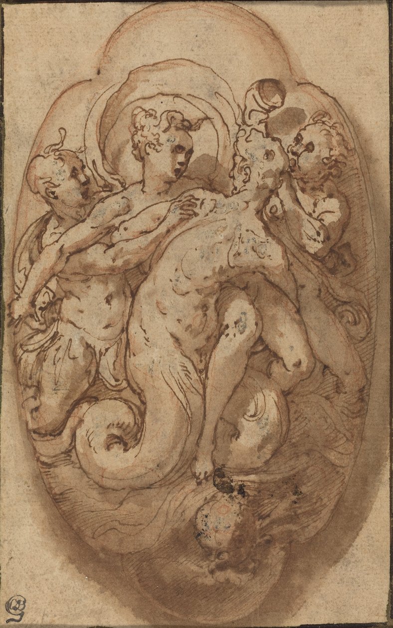 Mytologiska figurer av Taddeo Zuccaro