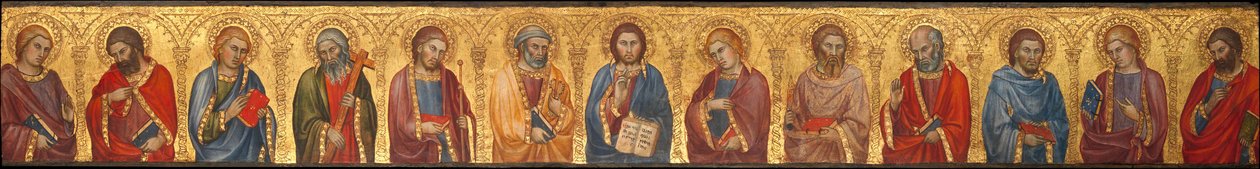 Kristus och de tolv apostlarna av Taddeo di Bartolo