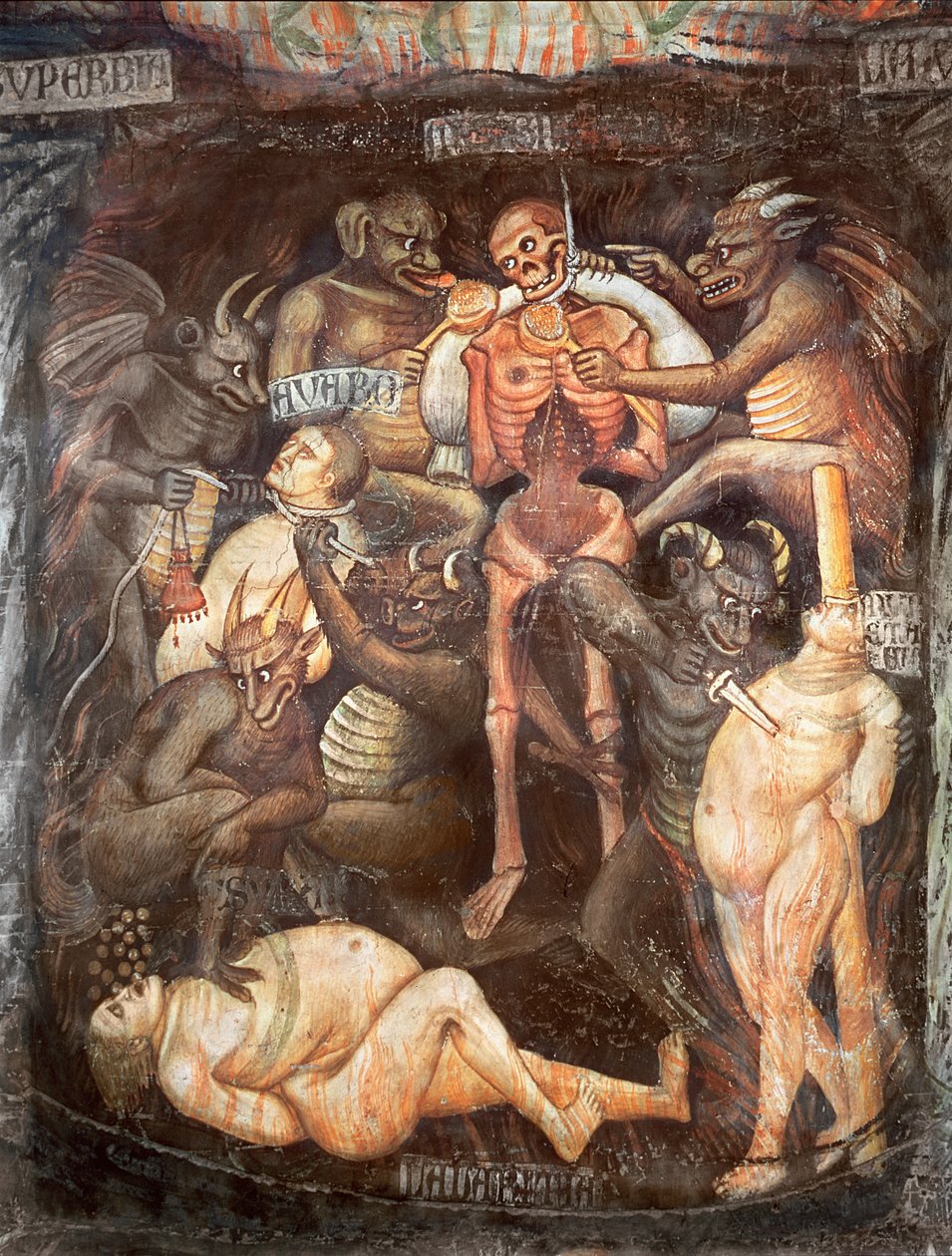 Helvete, detalj av den girige, c.1394 av Taddeo di Bartolo