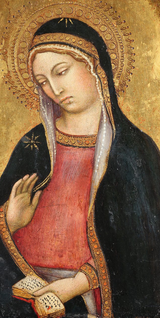 Maria vid bebådelsen av Taddeo di Bartolo
