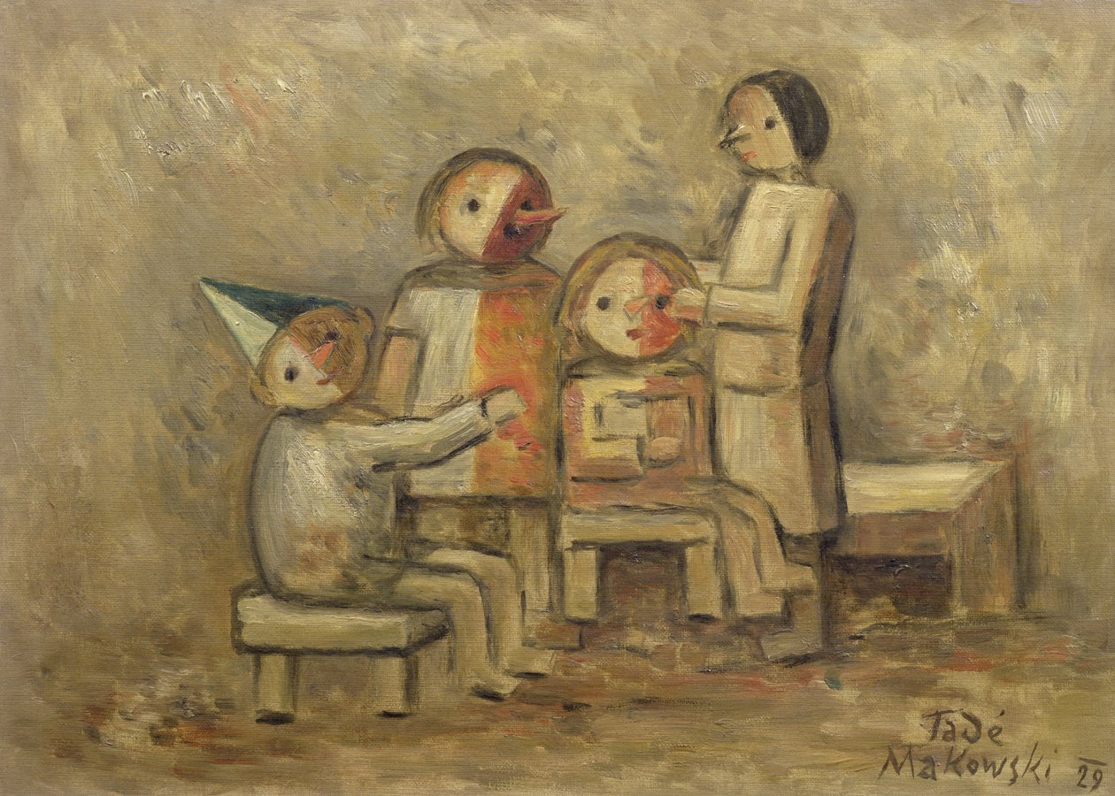 Lilla familjen, 1929 av Tadeusz Makowski