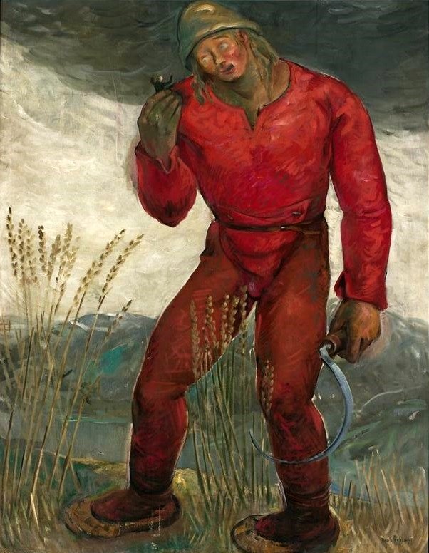 Gulliver and a giant.  av Tadeusz Pruszkowski