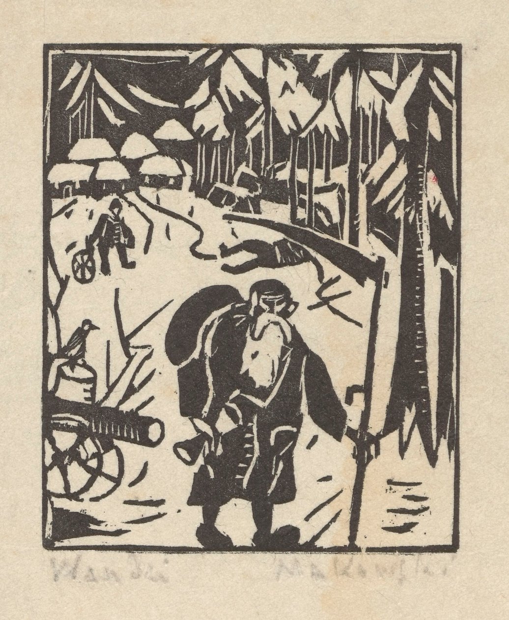 Tiden - en gammal man i skogen av Tadeusz Makowski