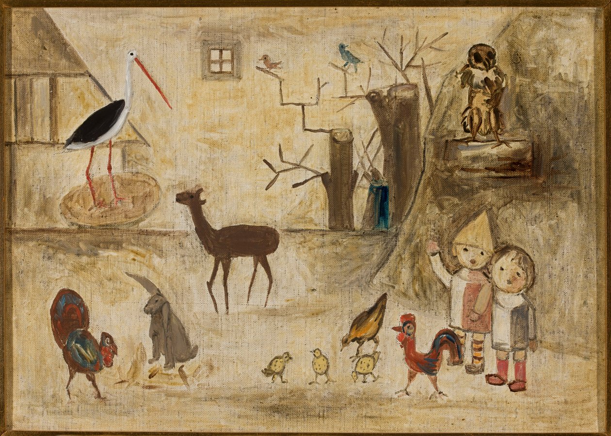 Barnens zoo av Tadeusz Makowski