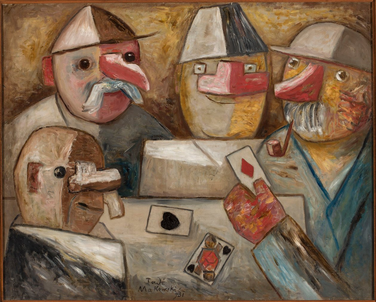 Kortspel av Tadeusz Makowski