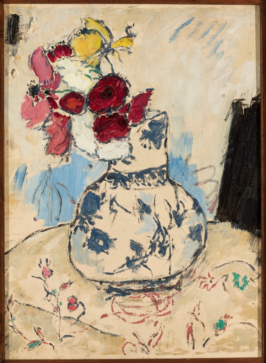 Blommor i en vas av Tadeusz Makowski