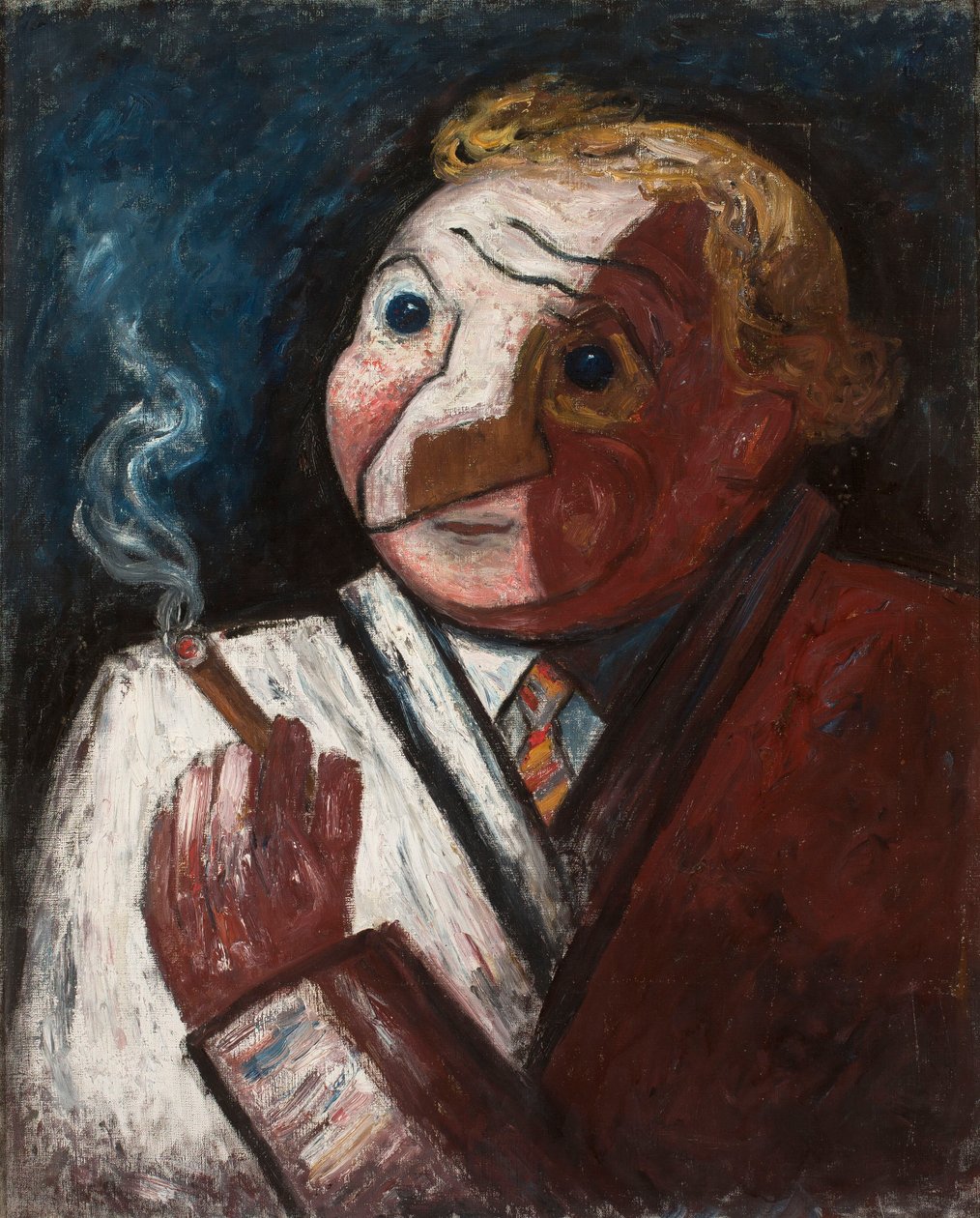Man med cigarr (Stéphane Manier) av Tadeusz Makowski