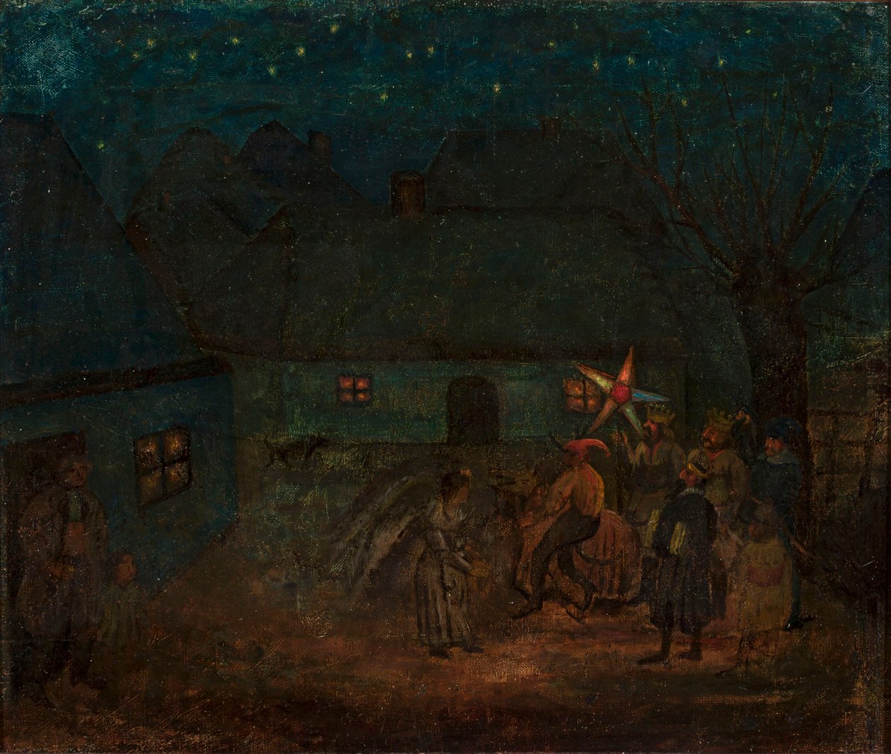 Krakowsk-krubban av Tadeusz Makowski