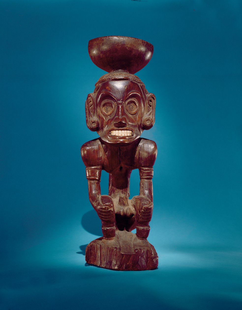 Gudomsfigur (Zemi), Dominikanska republiken (järnträ och skal) av Taino Culture