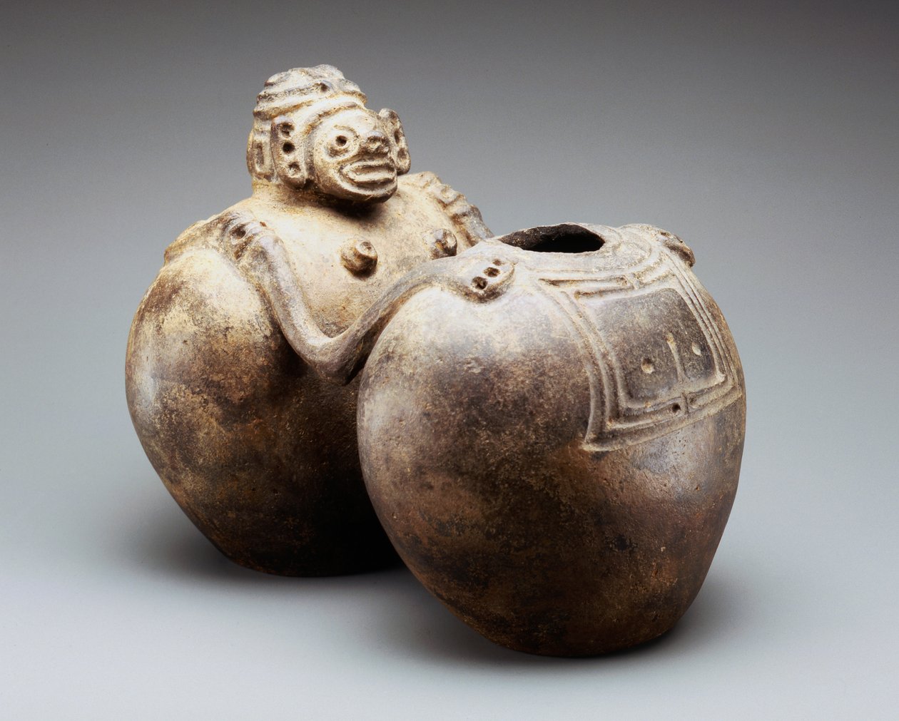 Dubbla gravskålar (keramik) av Taino Culture