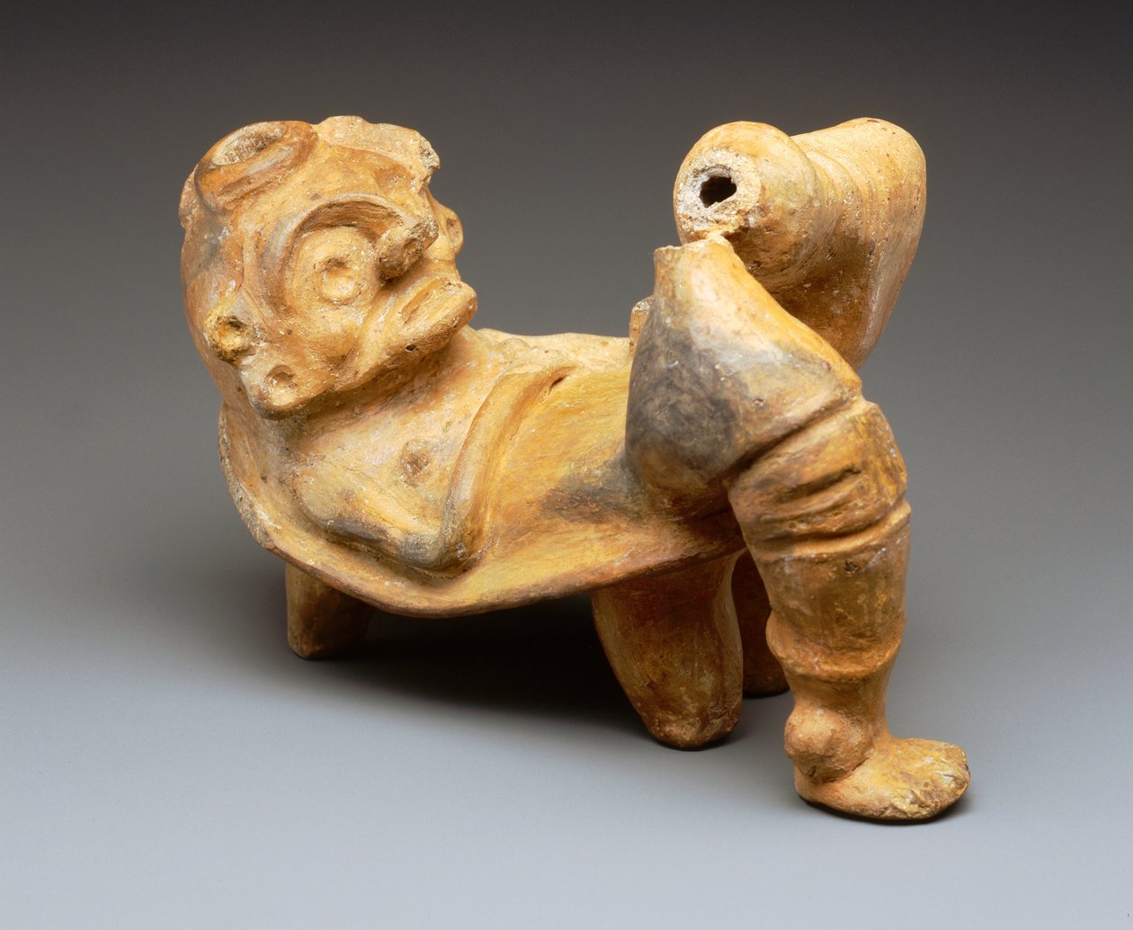 Liggande figur (keramik) av Taino Culture