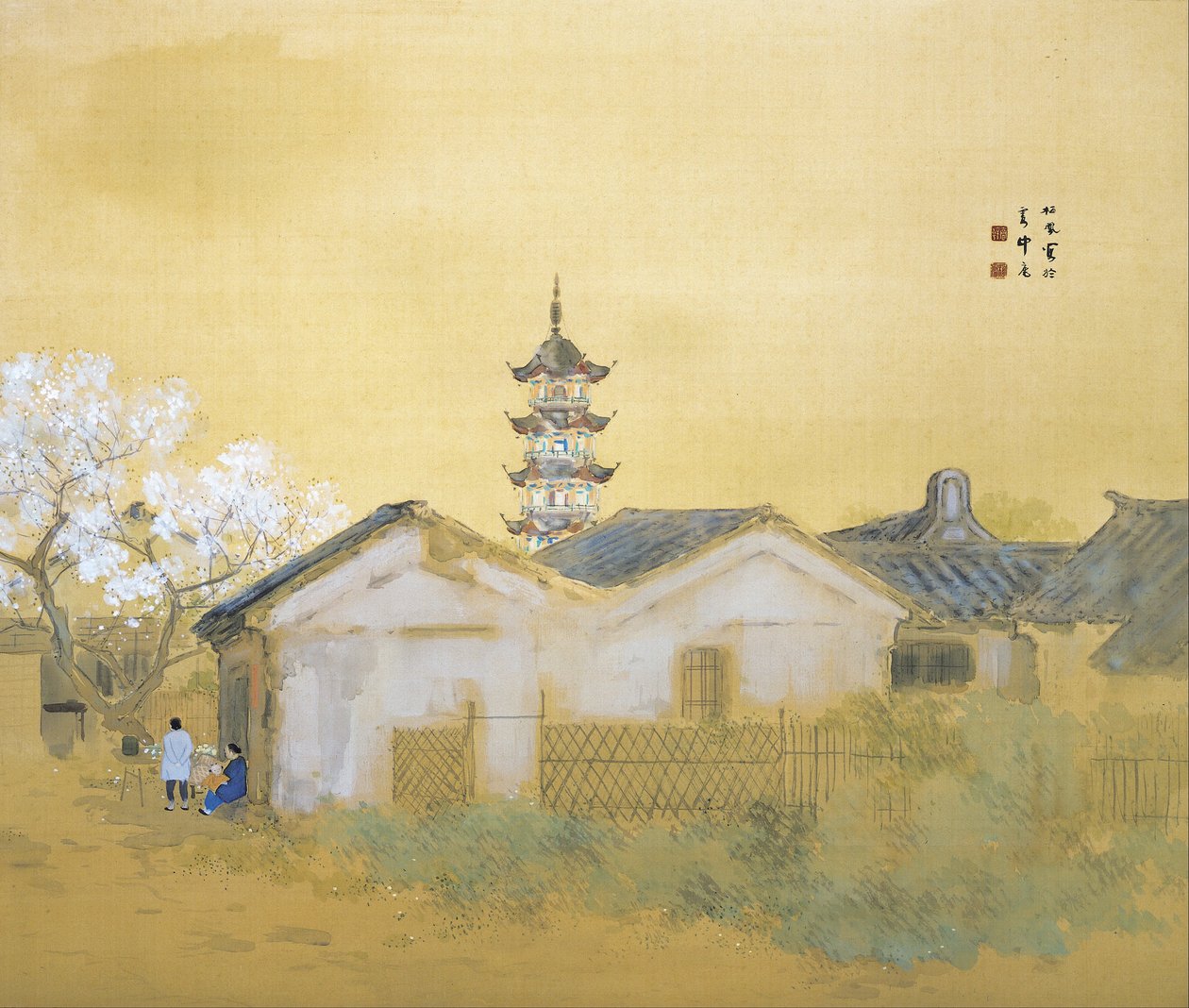 Calm Spring in Jiangnan av Takeuchi Seiho