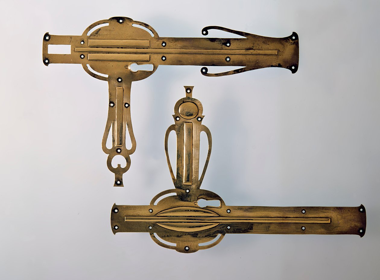 Dörrhandtag, 1898-99 (metall) av Talwin Morris