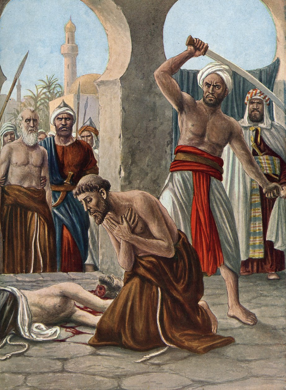 Kristna missionärers martyrskap i Indien av Tancredi Scarpelli