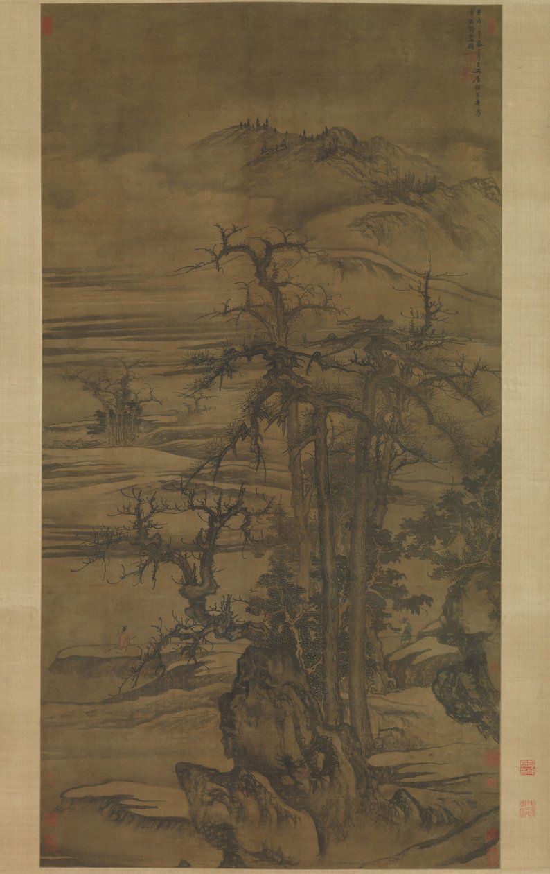 Landskap efter en dikt av Wang Wei, daterad 1323. av Tang Di