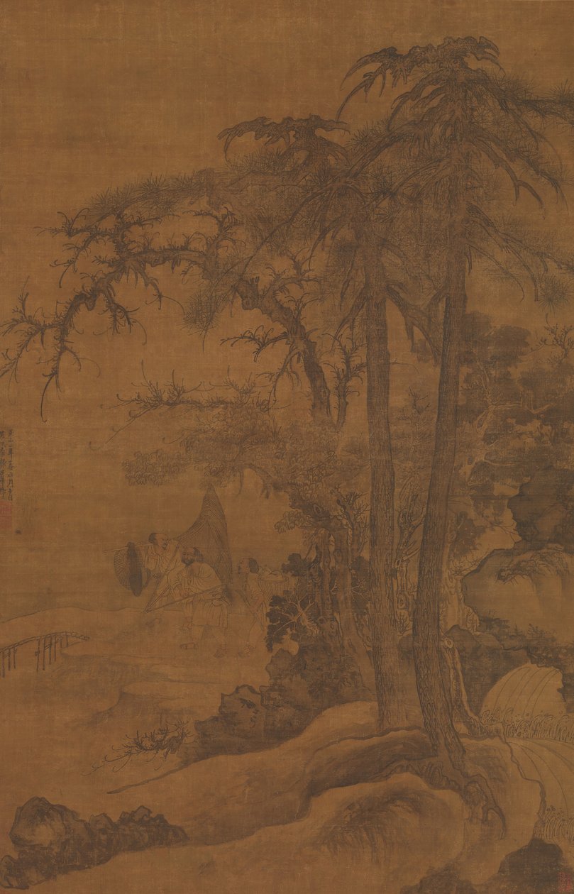 Återvändande fiskare, daterad 1342. av Tang Di