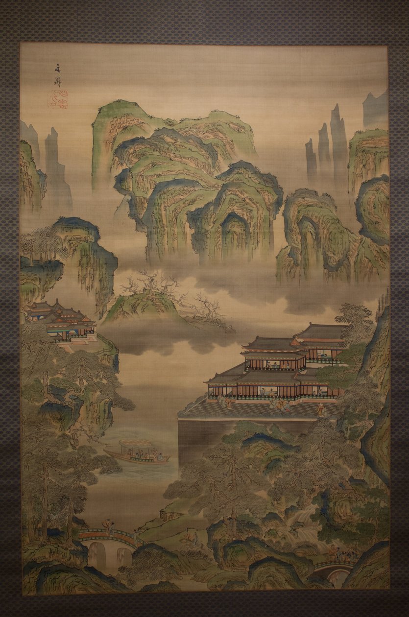 Palatslandskap, tidigt 1800-tal. av Tani Buncho