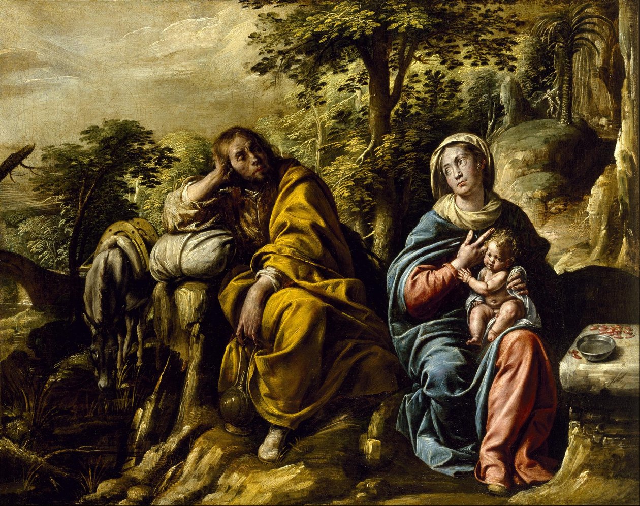 The Rest on the Flight into Egypt av Tanzio da Varallo