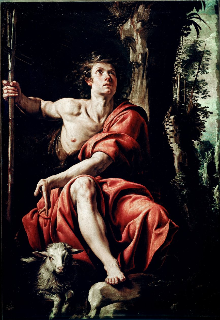 Saint John in the Desert Målning av Tanzio da Varallo (Antonio d