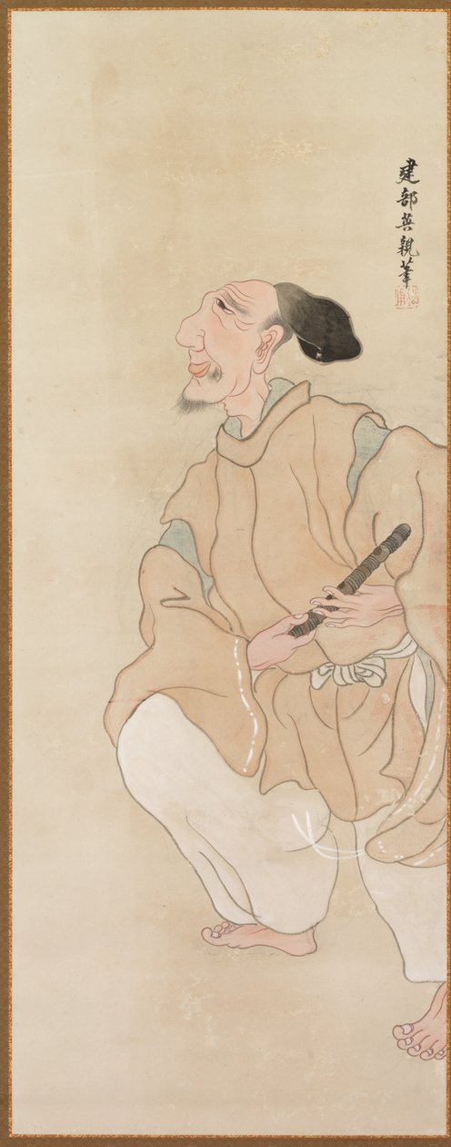 Genrefigurer, ca. 1816. av Tatabe Socho