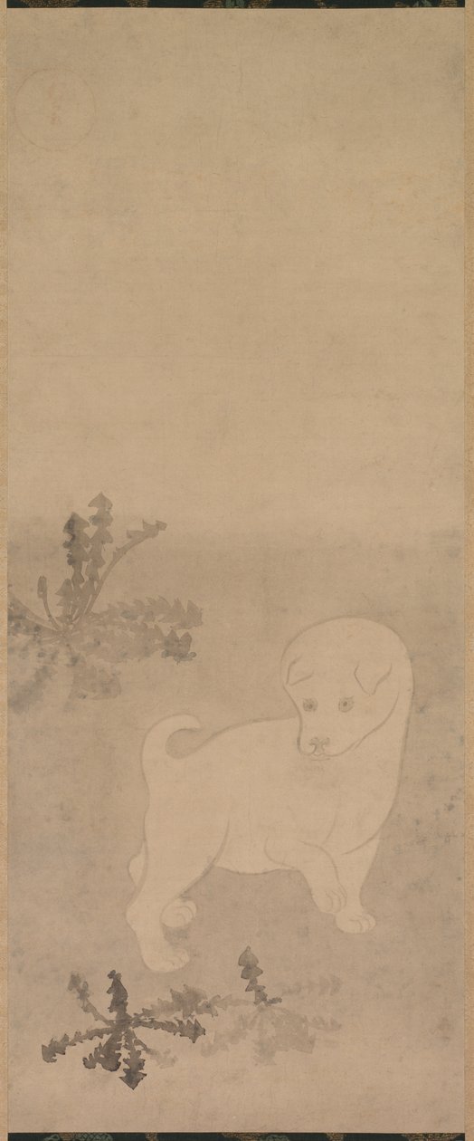 Valp med maskrosor, 1600-1640. av Tawaraya Sotatsu