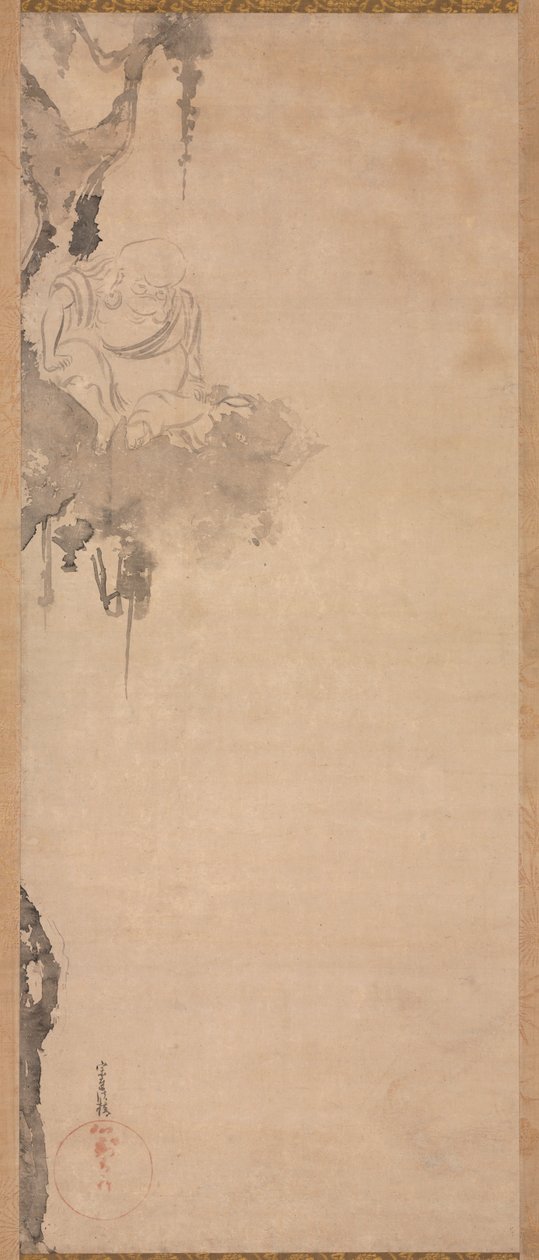 Zen-prästen Choka, 1600-1640. av Tawaraya Sotatsu