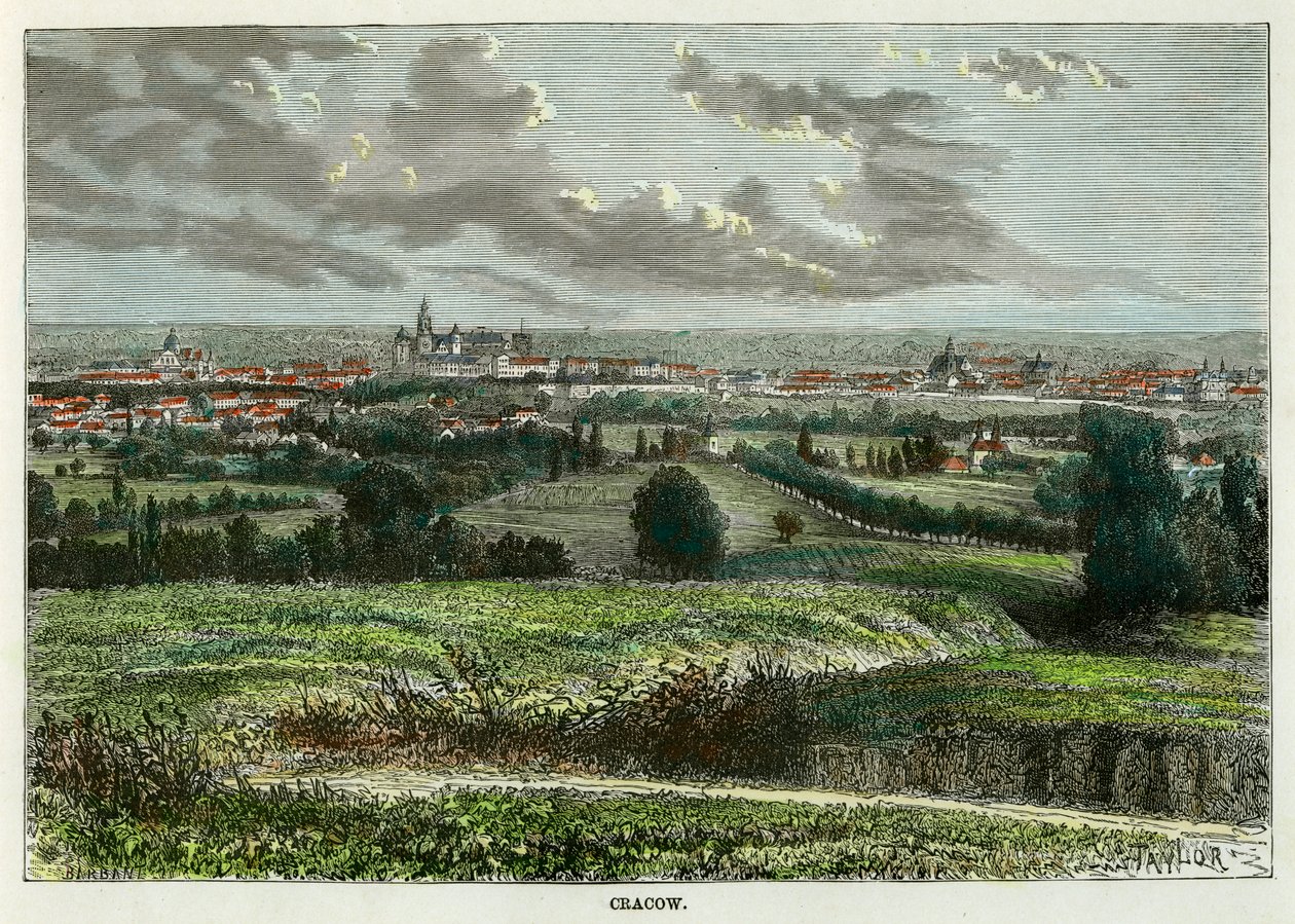 Krakow, Polen, c1880. av Taylor