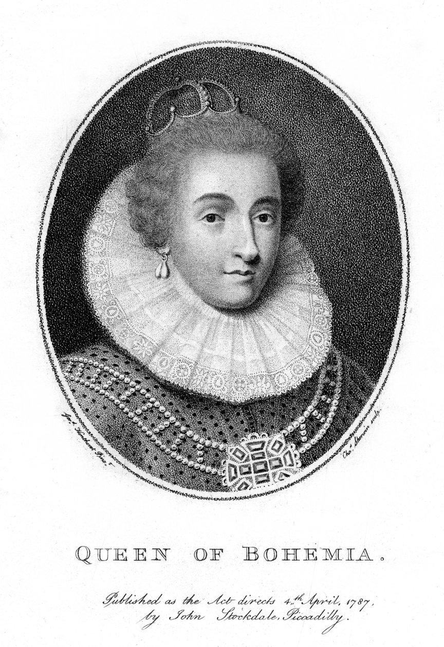 Elizabeth, kurfursten Palatine och drottning av Böhmen, 1787. av Taylor