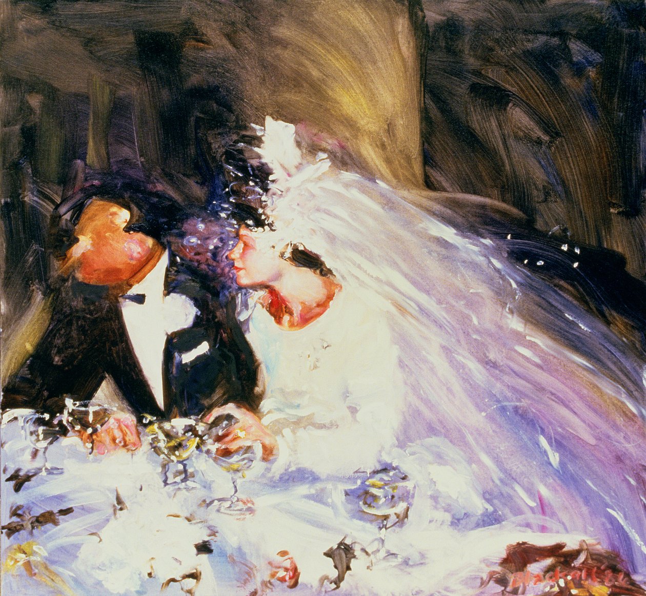 Bruden och brudgummen, 1983 av Ted Blackall
