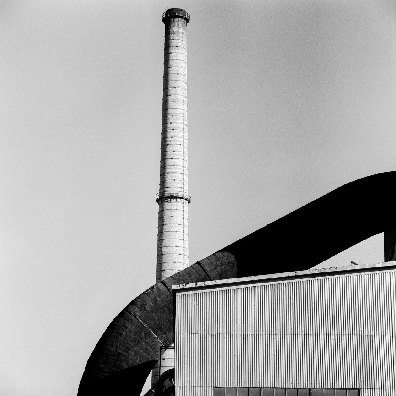 Skorsten eller rökkanal vid Phelps Dodge Smelter Douglas Arizona av Ted Spiegel