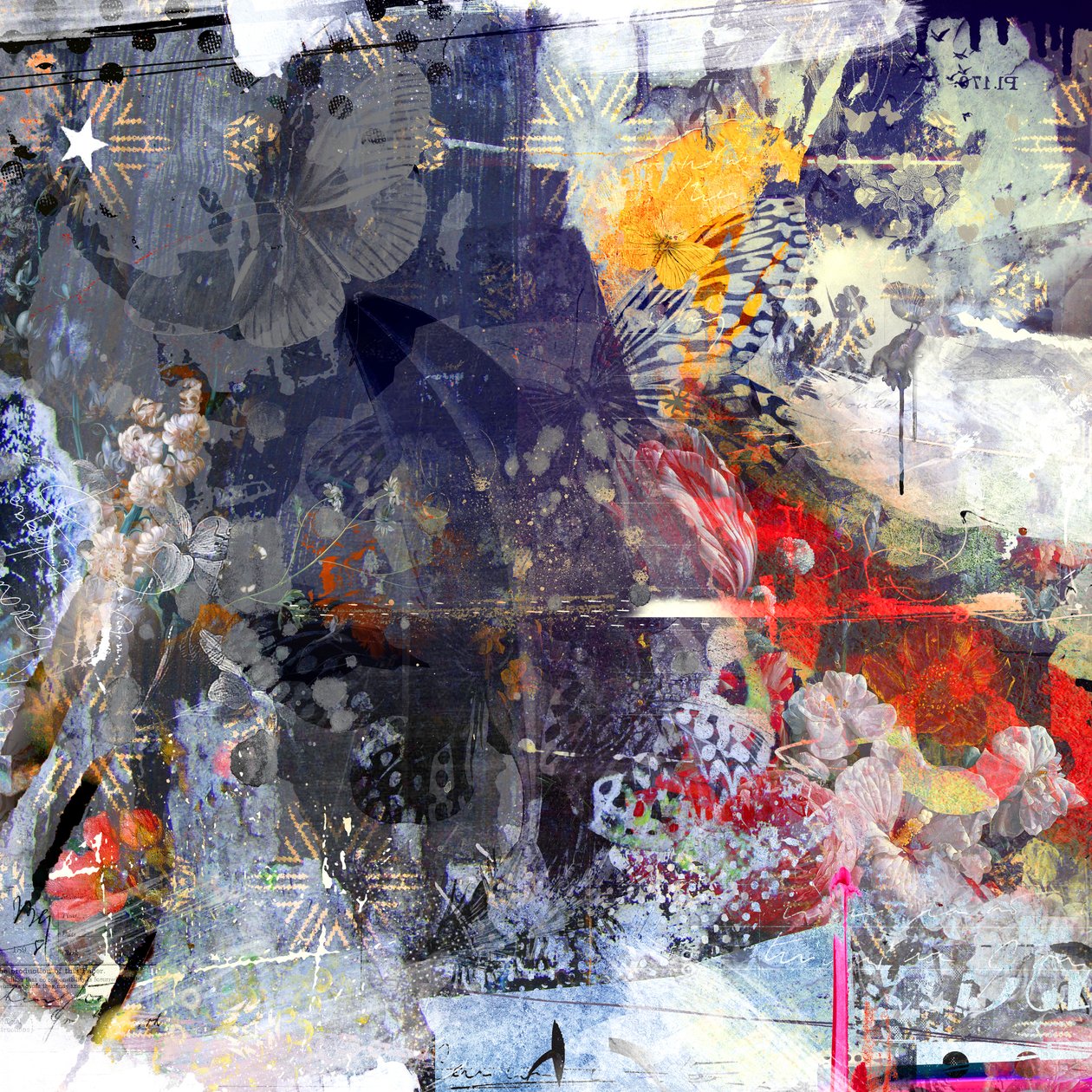 Fall from grace, 2015 (blandade media på duk) av Teis Albers