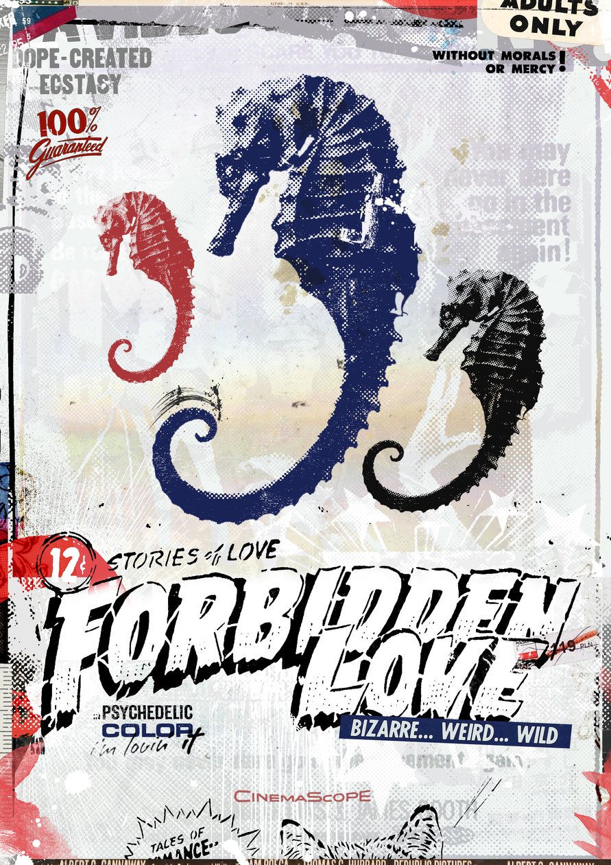 Forbidden Love, 2015 (Collage på duk) av Teis Albers