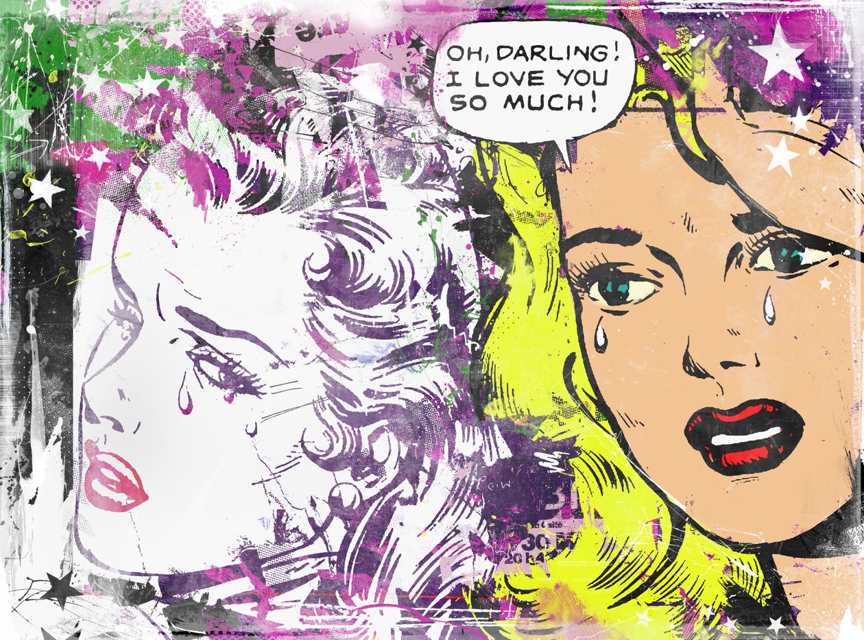 Oh Darling!, 2015 (Collage på duk) av Teis Albers