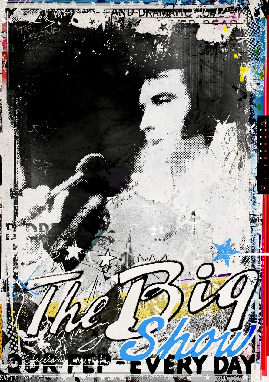 The Big Show, 2016 (Collage på duk) av Teis Albers