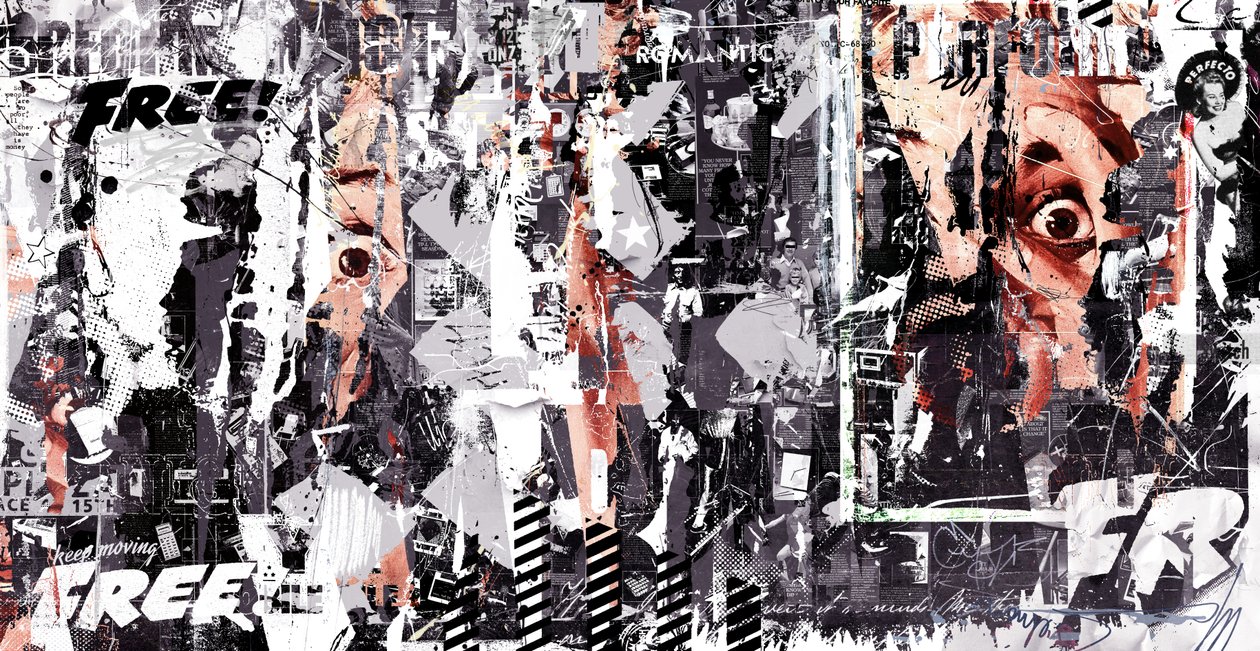 The Fear, 2016 (collage) av Teis Albers