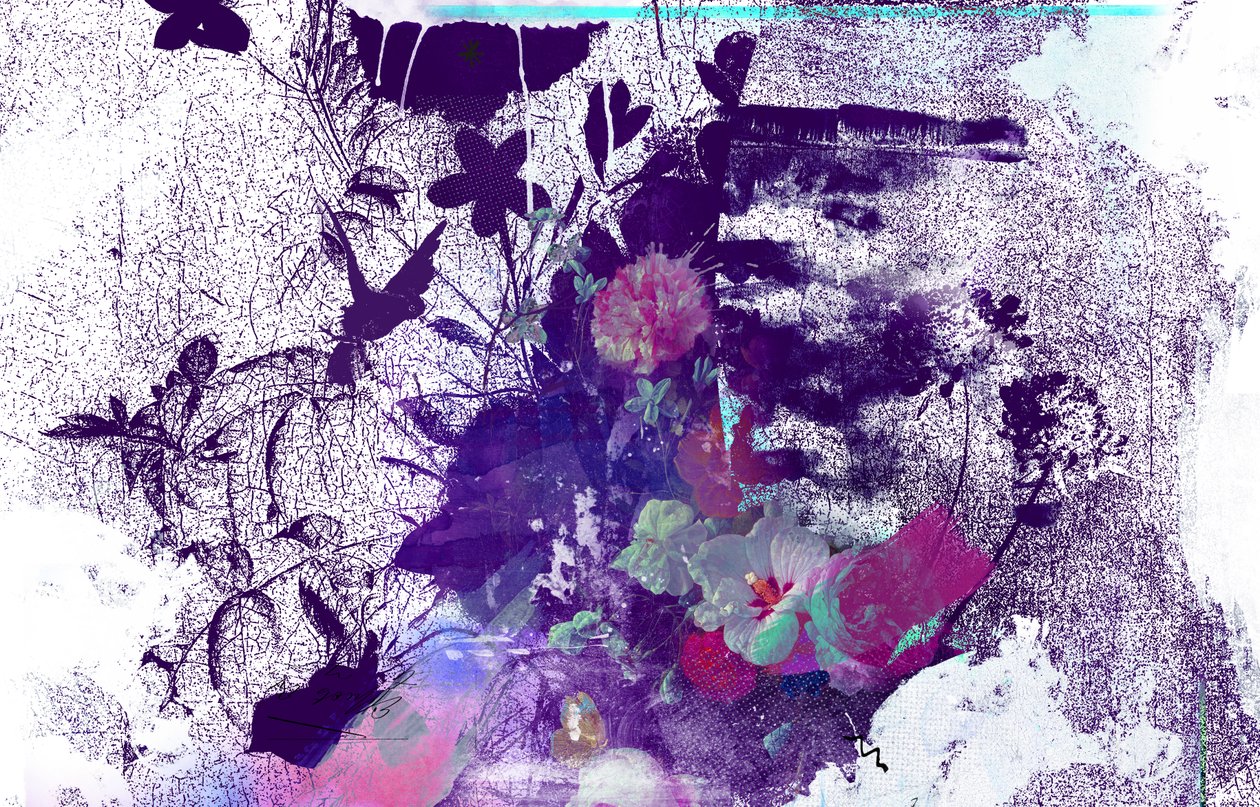 Tree Vein, 2016 (blandade media på duk) av Teis Albers