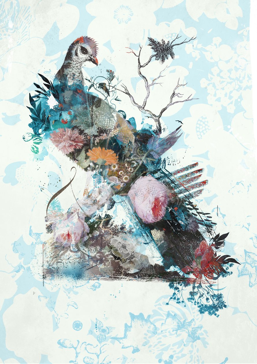 Wildness Rework, 2018 (blandade media på duk) av Teis Albers