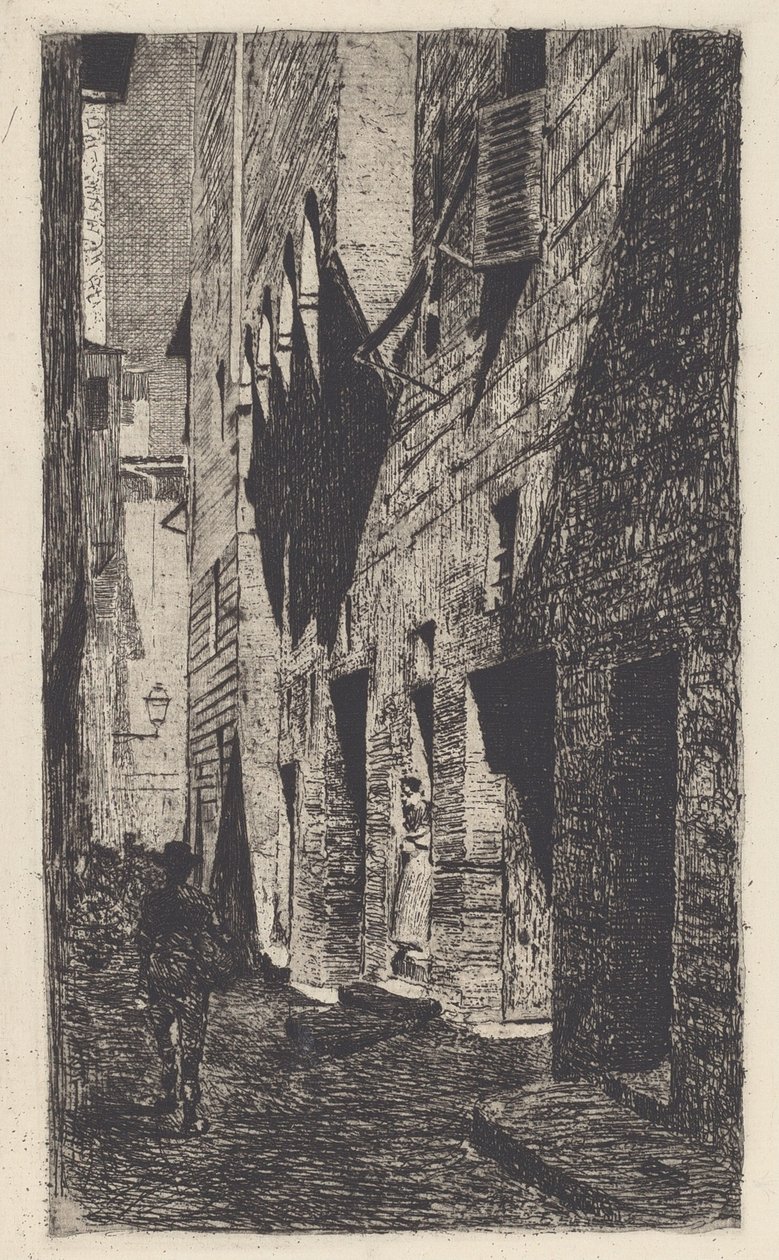 Huset Dante da Castiglione [Huset av Dante da Castiglione] av Telemaco Signorini